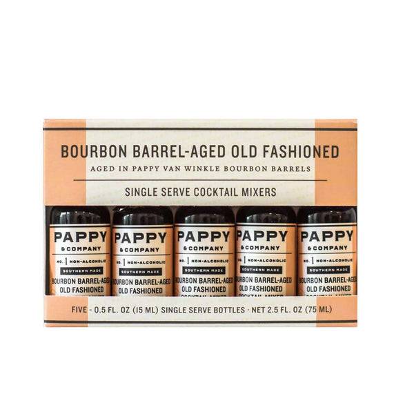 Barrel-Aged Old Fashioned Mix: Single Serve 5-Pack