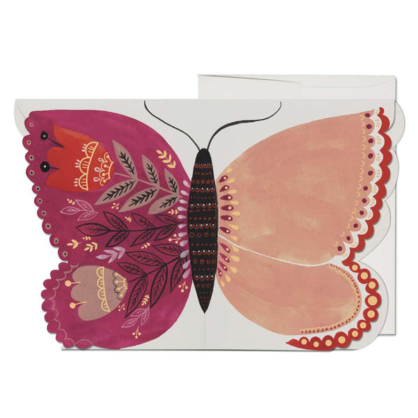 Butterfly Mom French Fold Foil Mother's Day Card - City Bird 