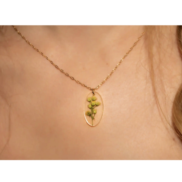 Goldenrod Oval Necklace