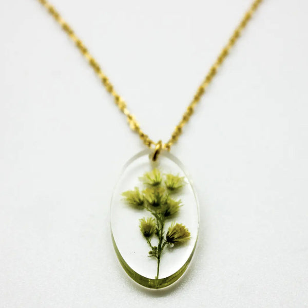 Goldenrod Oval Necklace