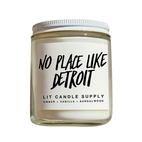No Place Like Detroit Candle