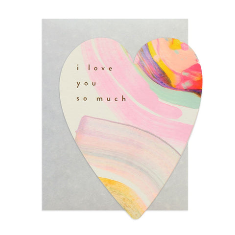Moglea Rainbow Heart Card