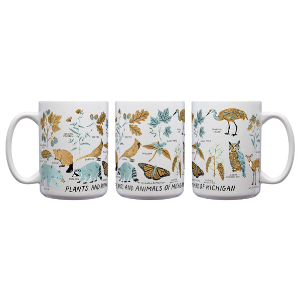 Animals and Plants of Michigan Mug