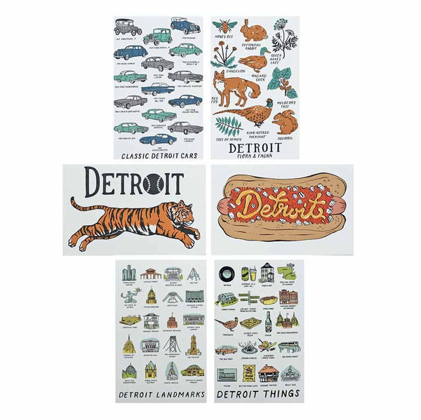 Michigan & Detroit Postcard Sets