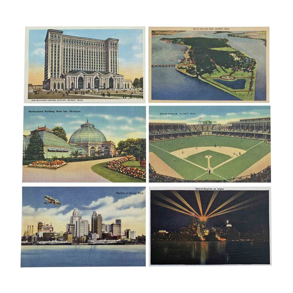 Michigan & Detroit Postcard Sets