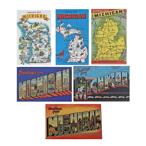 Michigan & Detroit Postcard Sets