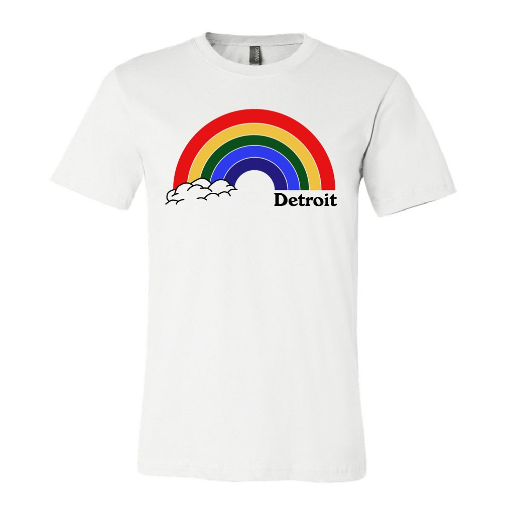 Rainbow Detroit T-Shirt - City Bird 