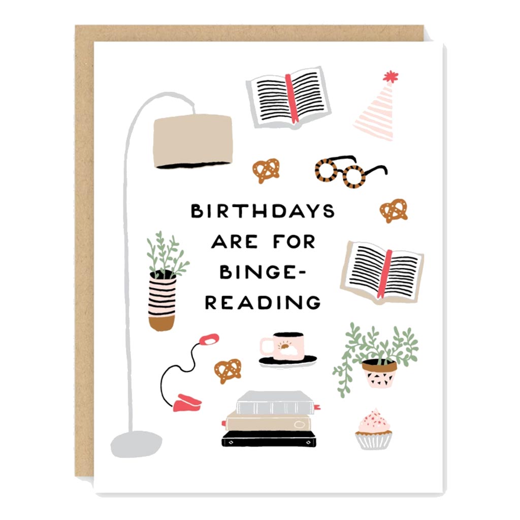 Birthday Binge-Reading Card