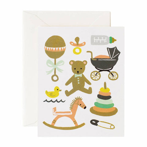 Classic Baby Card - City Bird 