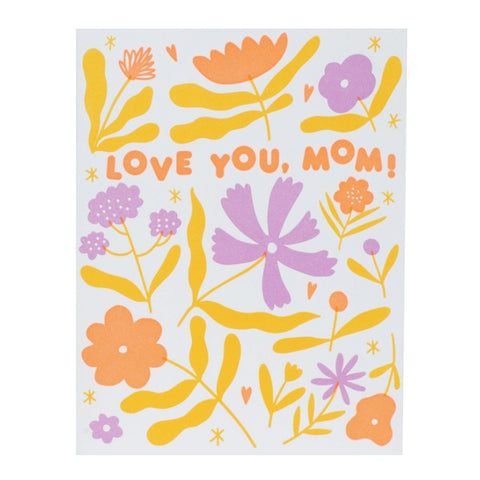 Mother's Day Scattered Floral Card