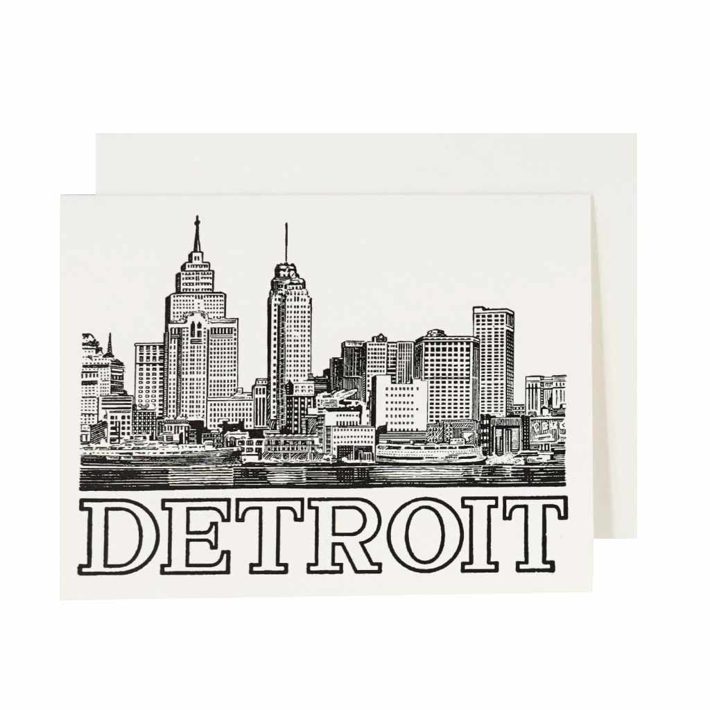 Detroit Draw Detroit Skyline Drawing