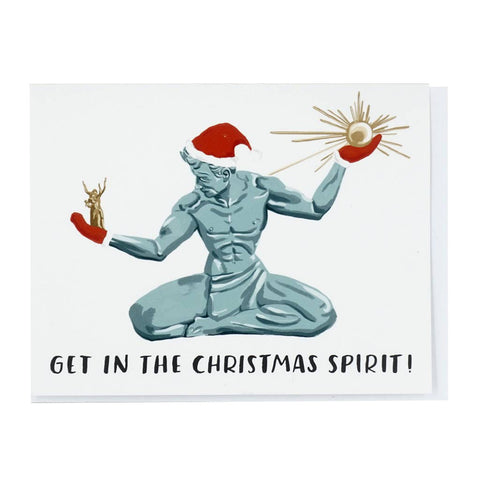 Get In The Christmas Spirit of Detroit Single Card