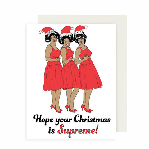 Supreme Christmas Single Card