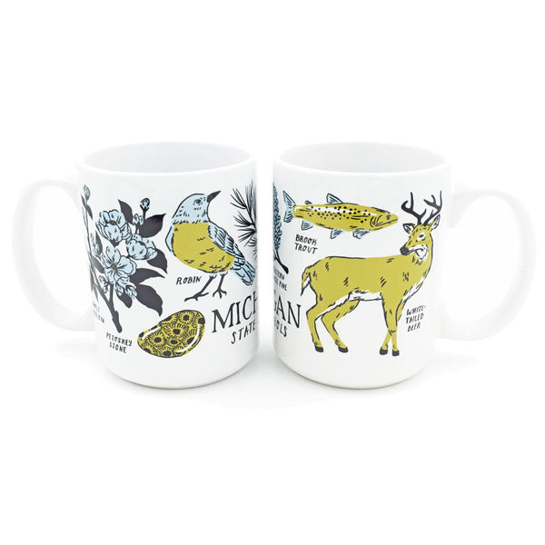 Michigan State Symbols Mug - City Bird 