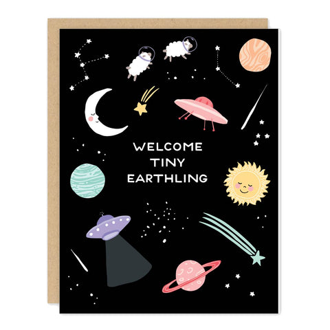 Tiny Earthling Baby Card