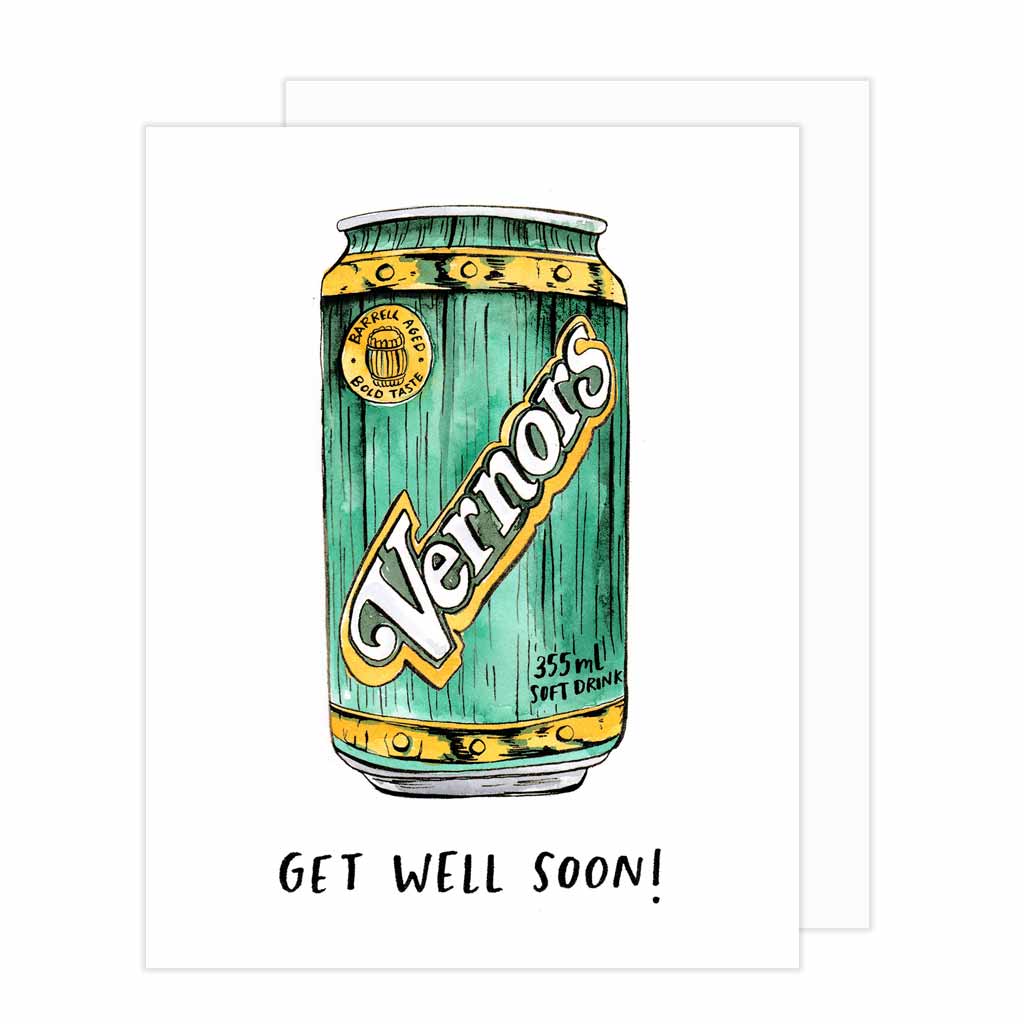 Get Well Soon Vernor's Card
