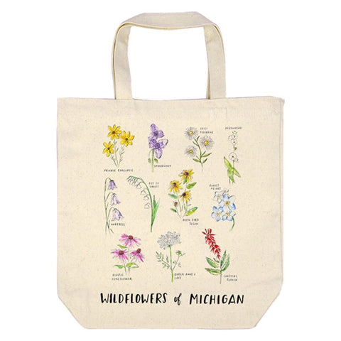 Michigan Wildflowers Tote Bag