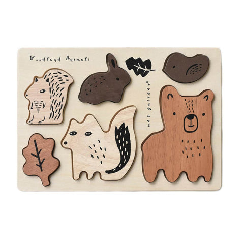 Wooden Tray Puzzle - Woodland